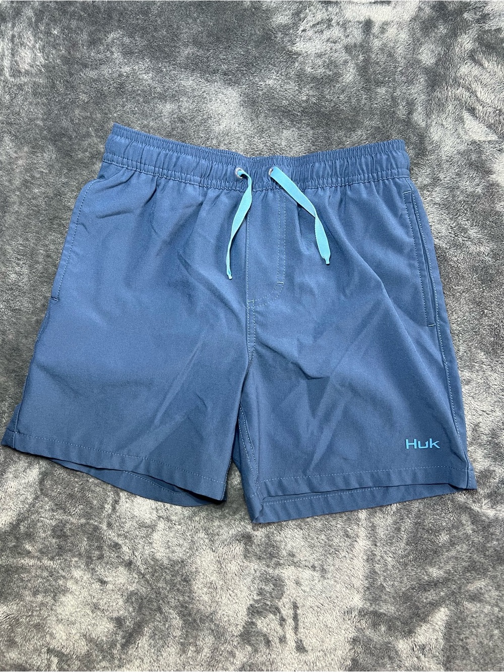 Huk Boys Blue Swim Trunks